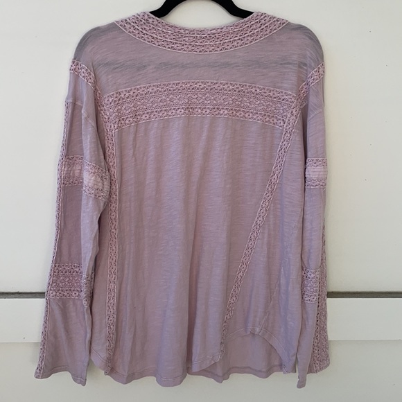 Free People Purple Long Sleeve Top - Picture 4 of 4
